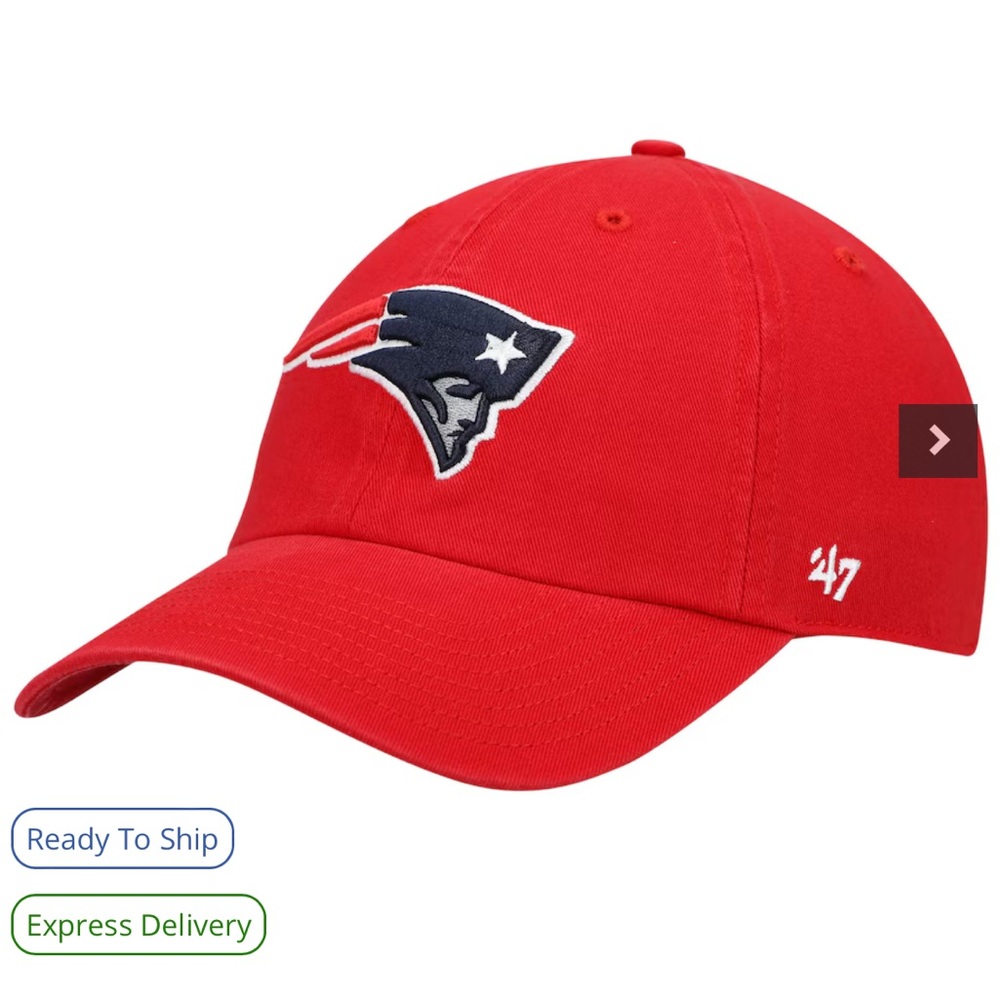 Red New England Patriots Hat